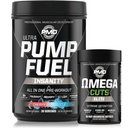 PMD Sport Ultra Pump brandstof waanzin - Pre workout - Cherry Bombsicle (30 Servings) Sport Omega sneed Elite Thermogenic Fat Burner (90 Softgels)