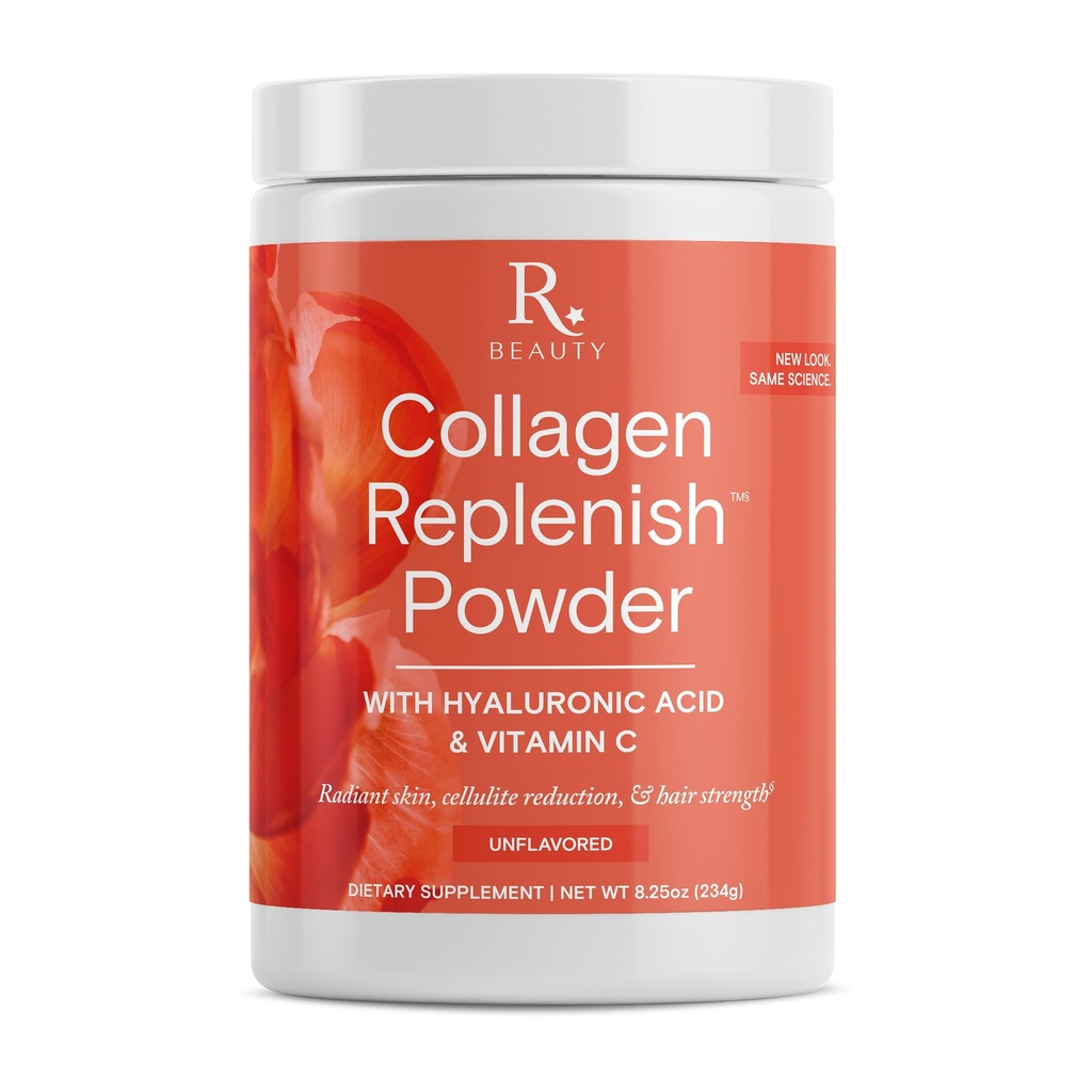 Reservering Beauty Collageen Replenish Powder - No-Taste Collage for Radiant Skin & Hair Growth - Mixes Gemakkelijk in vloeibare of Smoothie - 8,25 oz