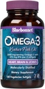 Bluebonnet Voeding Omega-3 Kosher Visolie, Natuurlijke triglyceridevorm, Glutenvrij, Dairy-Free, Kosher Gecertificeerd, Niet-GMO, 3e partij Getest, Moleculair Gedistilleerd, 120 Vegetarisch Softgel, 60 Serveren