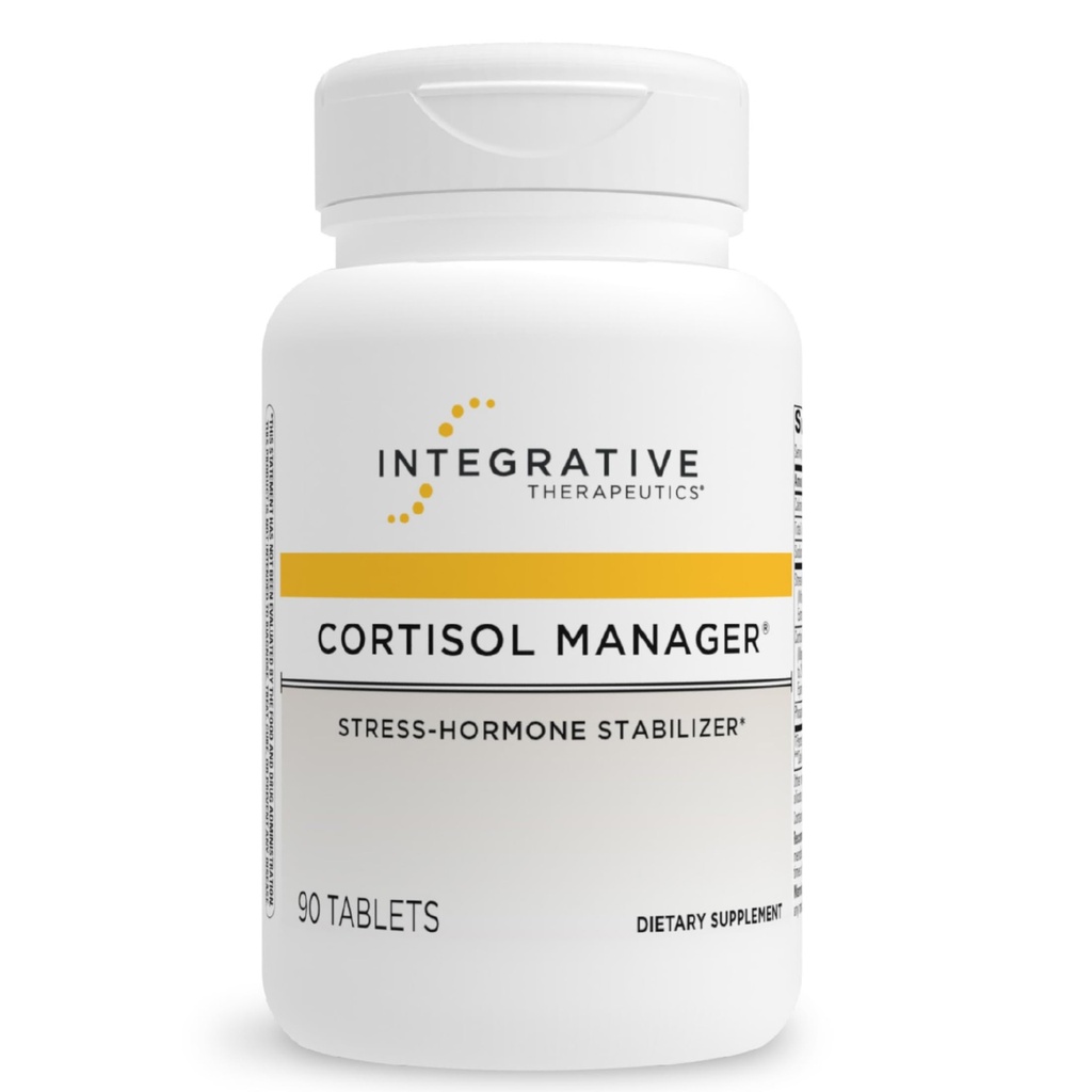 Integrative Therapeutics Cortisol Manager - Adrenal Health Support Supplement for Healthy Stress Response* - Vegan, Dairy-Free & Gluten-Free - 90 Capsules (45 porties)