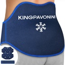 KingPavonini Extra Large Ice Pack voor Rugpijn Relief met Extension Strap, 2 Pack Herbruikbare Lagere Terug Gel Ice Pack Wrap voor Lumbar Chirurgie, Sciatica, Hernia Disc, Coccyx Pijn, Koude / Hot Therapie