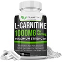 DR. MARTIN'S NUTRITION Extra sterkte L-Carnitine - 200 capsules - 1000 mg per portie - Booster uw stofwisseling en verhoog de prestaties