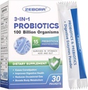Probiotica voor vrouwen en mannen - 100 miljard Plus Digestieve enzymen & Prebiotica, Hoogste Potentie 3-in-1 Complete Probiotica voor Digestieve Gezondheid, Immuunondersteuning