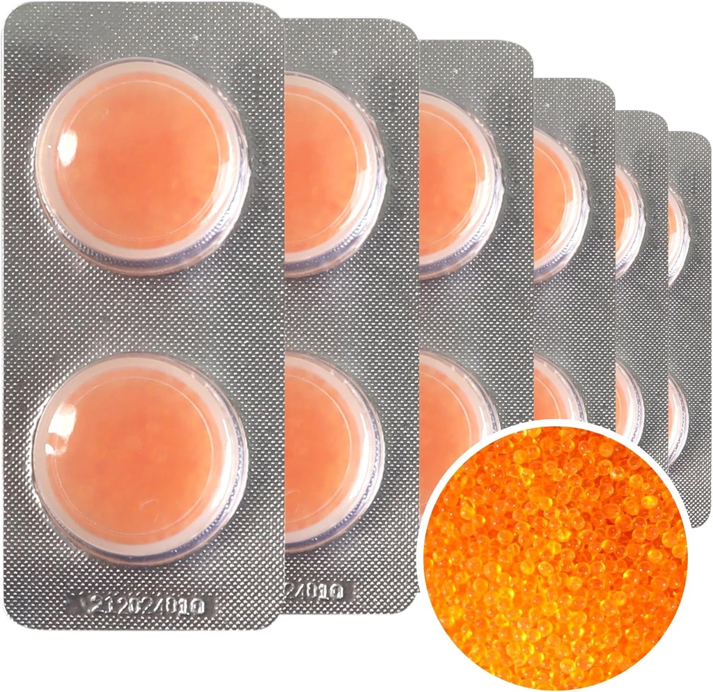 12-Pack Hearing Aid Dryer Capsules C&C Drying Dehumidifier Caps Accessories for Phonak, Starkey and Unitron Charger Case or Any Hearing Aid Case Supplies That can Store Dry Capsules (3Garm)