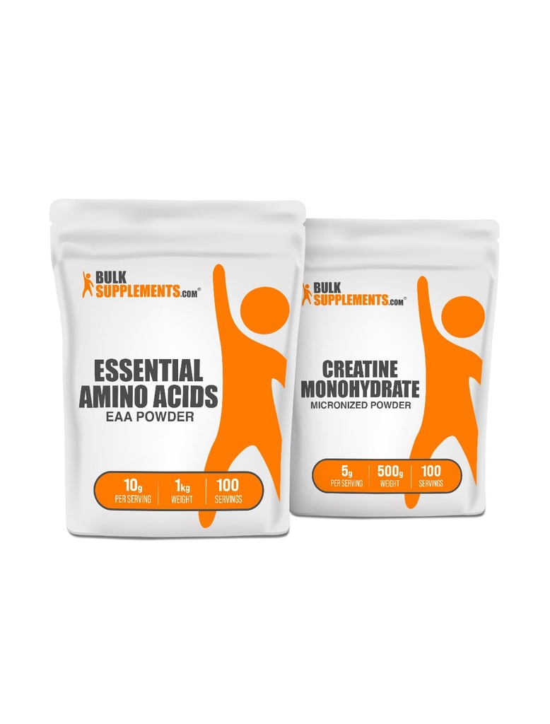 BULKSUPPLEMENTS.COM EAA Poeder 1kg + Creatine 500g bundel