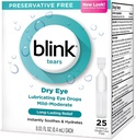 Blink Tears Smeerpot Oogdruppels Mild-Moderate Dry Eye .01 Fl Oz 25 Tellen