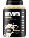 PERFORMIX - Wei Proteïne Isolaat Blend - 24g eiwit - 5.4g BCAA's - 110 Calorieën - Spieropbouw & Post Workout Herstel - 100% Wei Proteïne Poeder - 1,98 lbs - 30 Servers - Vanille
