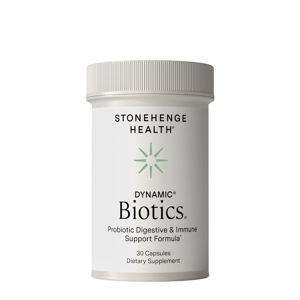 Stonehenge Health Probiotica 55 Miljard CFU - 16 Strains, Prebiotic, Synbiotics Dynamic Biotics - Lactobacillus Acidophilus, Delayed Release, Shelf Stable, Non-GMO Gluten Free Veggie Capsule