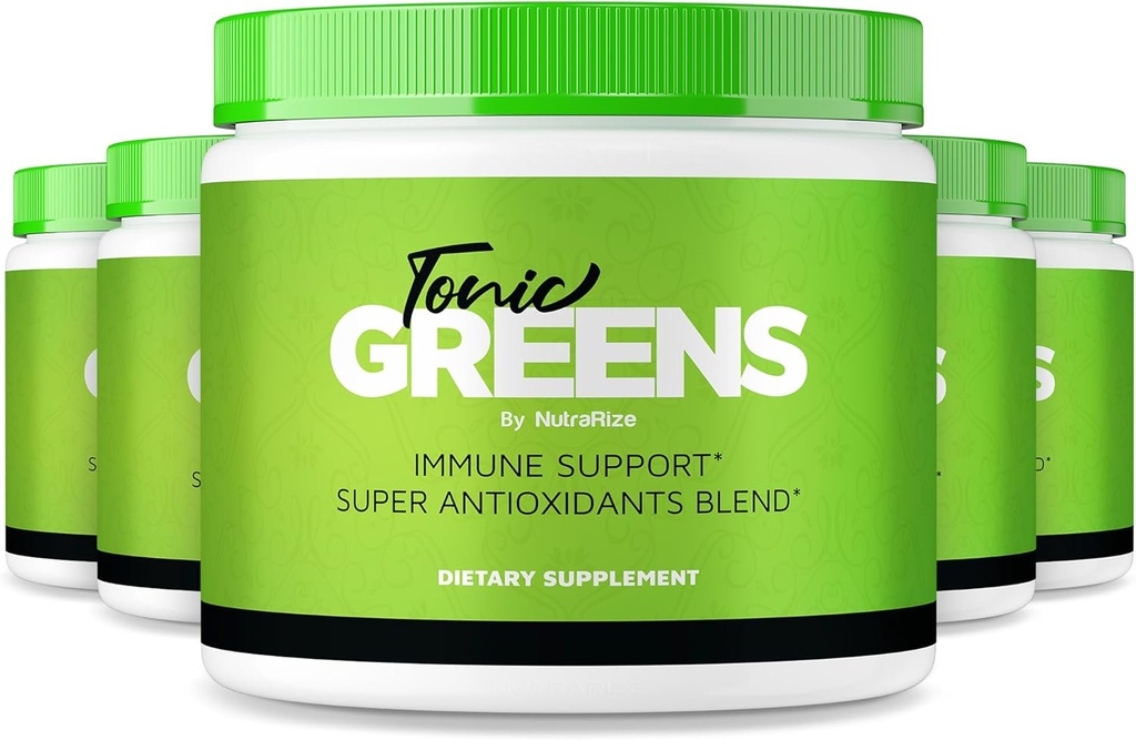 (5 Pack) Tonic Greens, All-Natural Supplement in een pot voor Immune Support, TonicGreens, Delicious Way to Detox The Body, Tonic Green Powder for Health and Wellness Reviews (150 Servings)