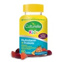 Culturelle Kids Multivitamine + Probiotic For Kids (Ages 2+) - 60 Count, Peach-Orange & Mixed Berry Flavor - Decompensative Health & Immune Support Gummies with Lutein to Support Eye Health
