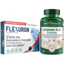 Zuiverheid Producten Flexuron Joint Formula + Ultimate HA Flexuron (Krill Oil, Low Molecular Weight Hyaluronic Acid, Astaxanthine) - Ultimate H.A. (BioCell Collageen, Quercetin, Hyaluronic Acid + More)