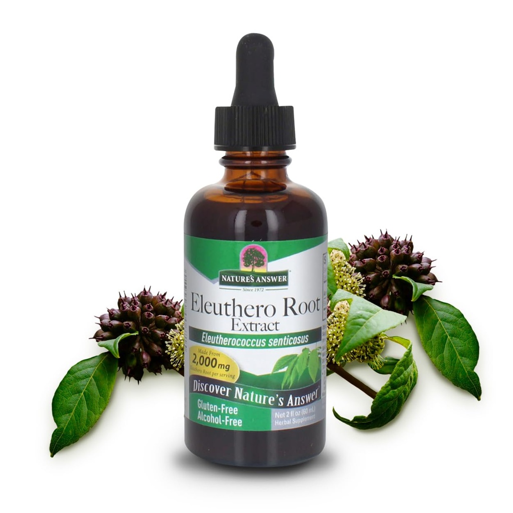 Antwoord van de natuur Alcoholvrije Eleuthero Root, 2-fluid Ounces 