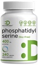 Fosfatidylserine Supplement, 400mg Serving, 240 Capsules 