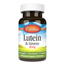 Carlson - Lutein & Greens, 20 mg, Vision Support & Eye Function, Antioxidant, 60 Vegetarische Capsules