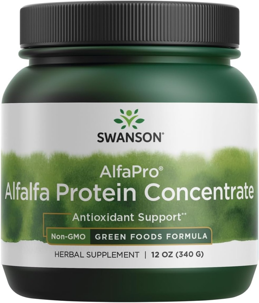 Swanson Alfapro Non-GMO Alfalfa proteïne concentraat 12 Ounce (340 g) Pwdr