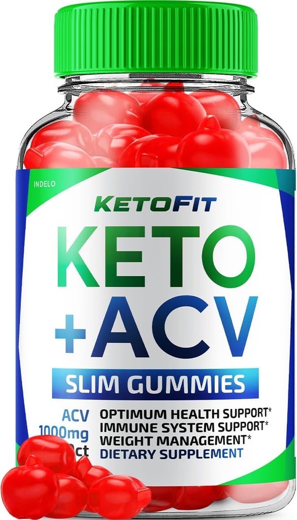 Ketofit ACV Gummies Advanced 1000mg, KetoFit Keto + ACV Weight Management Gummies Apple Cider Vinegar Keto Fit ACV Gummies Dieetsupplement Ketofit Gummies Beoordelingen Vitamine B12 B6 (60 Gummies)