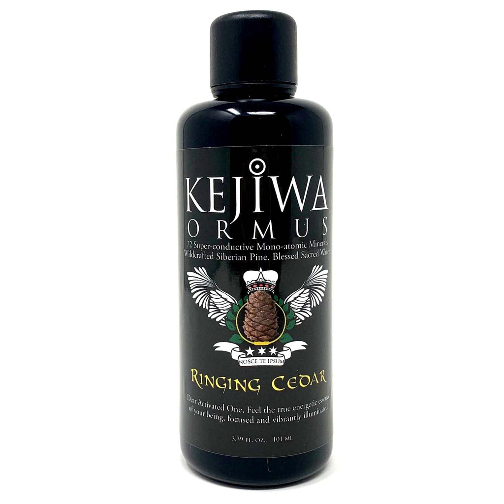 Kejiwa RINGING CEDAR Ormus: Siberische Pine Mono-atomic Ormus Minerals for Third Eye Activation, Vitality & Energy Support 3.4 fl oz