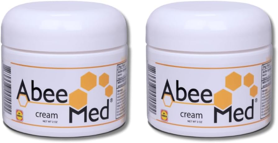 AbeeMed Bee Venom Cream - Natural Apitoxine with Bee Pollen, Kamille, Menthol - Bee Venom Joint Cream for Muscle, Bone & Joints, Quick Relief, Sprains, Strains - Extra Strength Formula - 2oz