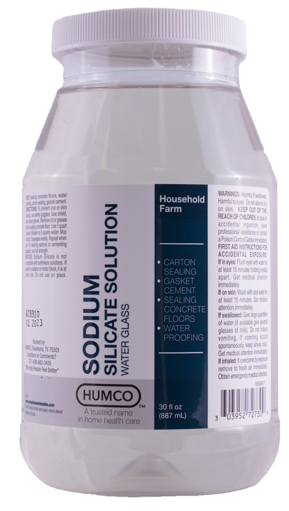 Humco Natriumsilicaatoplossing 30 oz, waterglas.