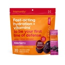 Hydrant - Immunity Electrolyte Powder, Elderberry Flavor, 30 Instant Rehydration Stick Packs - Electroyte Blend with Vitamin C, Vitamin D, and Zinc for Immune Support