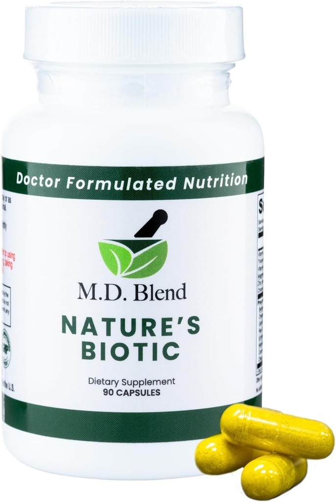 Nature’s Biotic - Expert Formulated Supplement - Immune Functions & System Wellness - Key Vitamins & Minerals - Powerful Berberine, Oregano, Garlic, Magnesium, Zinc - 90 Capsules