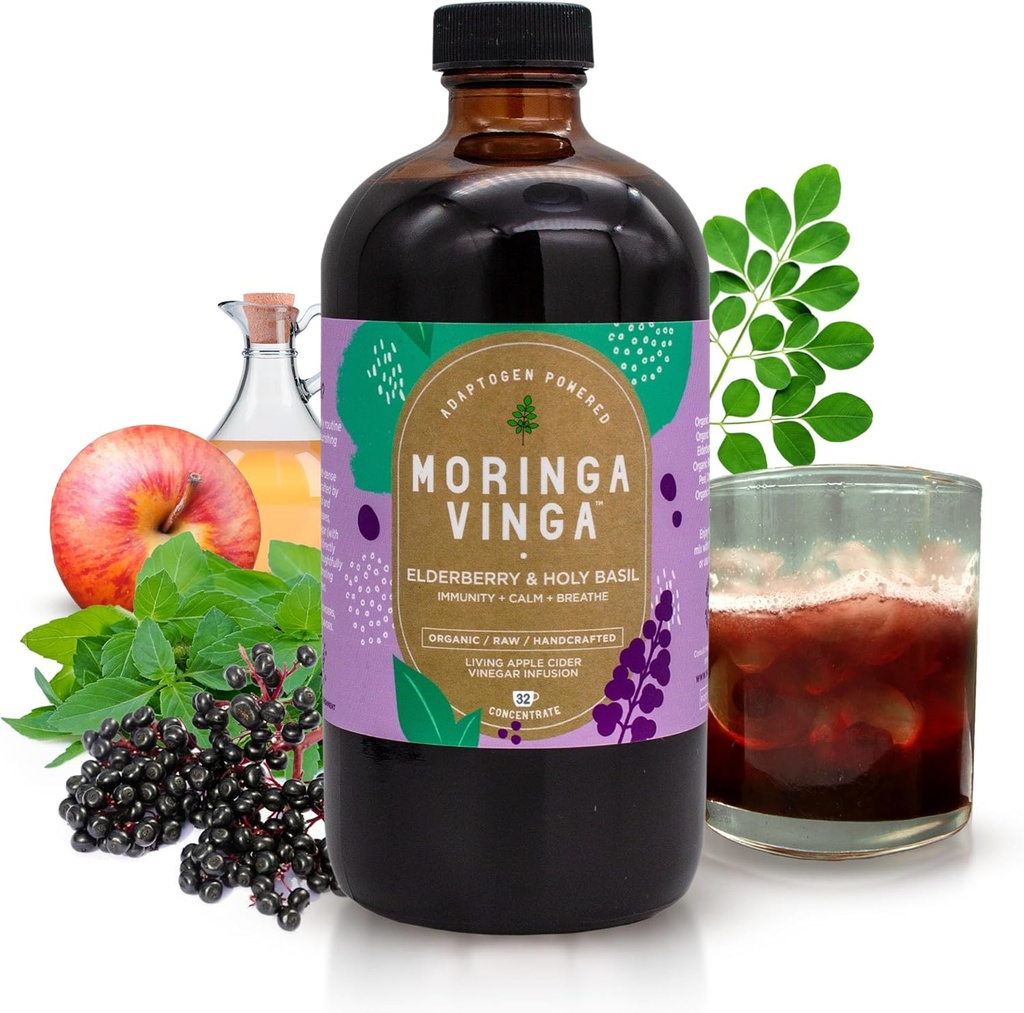VINGA Organische Vlierbes & Holy Basil Moringa Infusion 