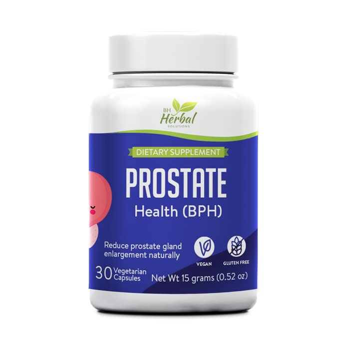 Prostaat Gezondheid (BPH) - Vermindert Prostaat Gland Uitbreiding Natuurlijk - Helpt Verminderen Frequent urineren - 100% Kruiden en Natuurlijke