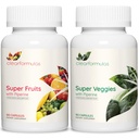 Dagelijkse Fruit en groenten supplement voor volwassenen - Super Fruit en groenten supplement met 37 verschillende Super Foods voor de algemene gezondheid Wellness en Immune Support - Niet-GMO en Veganistisch (30 Servers)