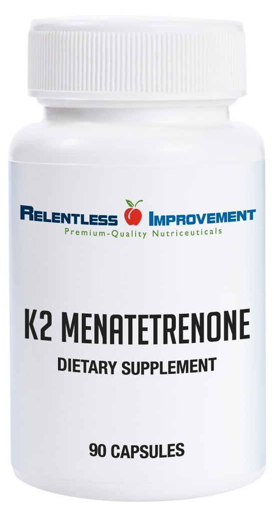 Natuurlijke vitamine K2 MK4 - hoge potentie 15.000 mcg Ondersteunt bot en arteriële gezondheid Sojavrije, Vegi-capsules