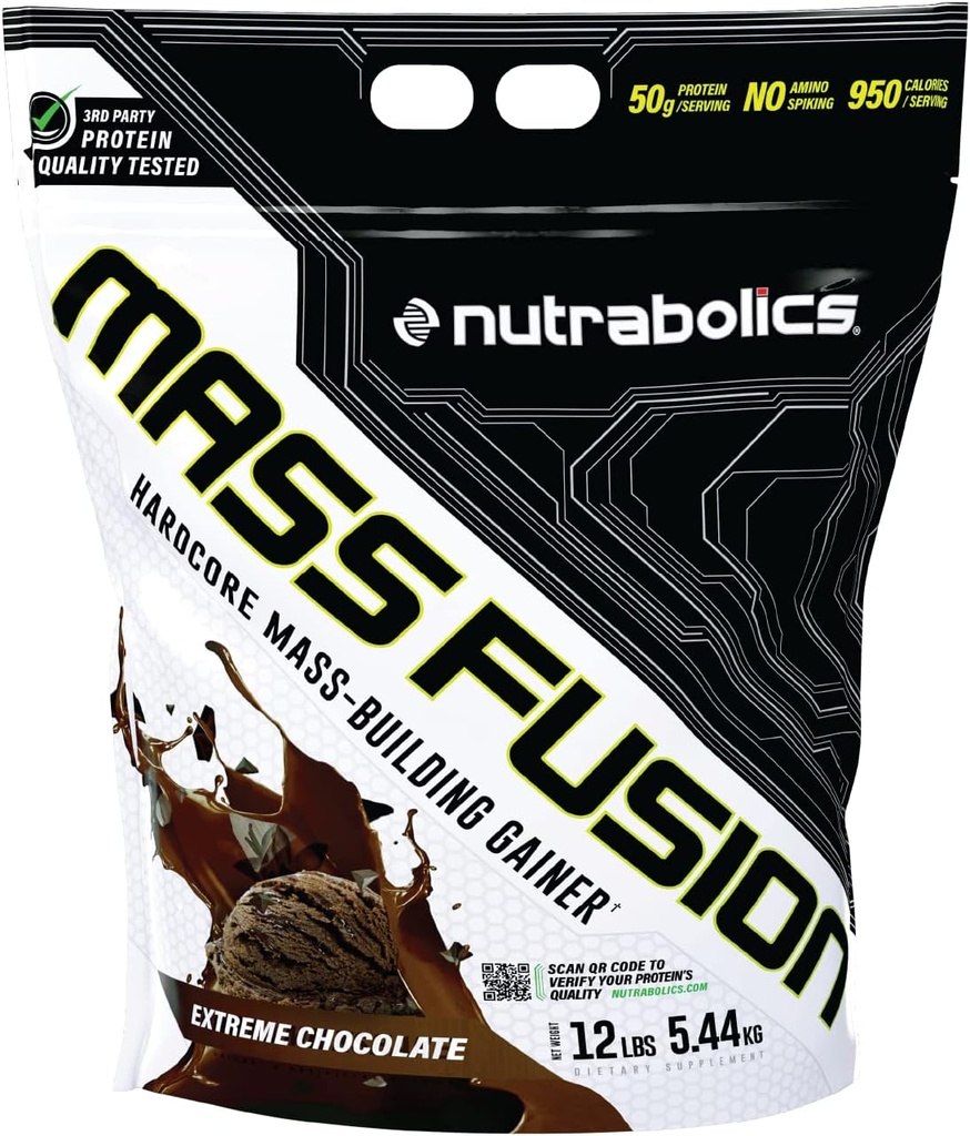 Nutrabolics Mass Fusion (Extreme Chocolate, 12 Ib (29 Servers))