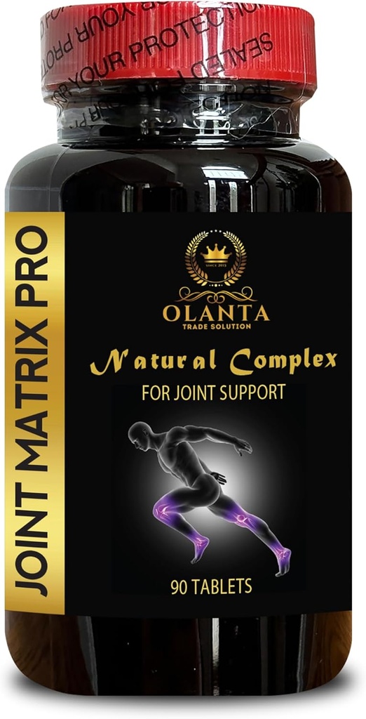 Joint Matrix PRO Complex - msm Vitaminen, knie ondersteuning, Joint Health Supplement, Flexibiliteit en Mobiliteit, Immuun Ondersteuning, Antioxidant Pillen - 1 Fles.