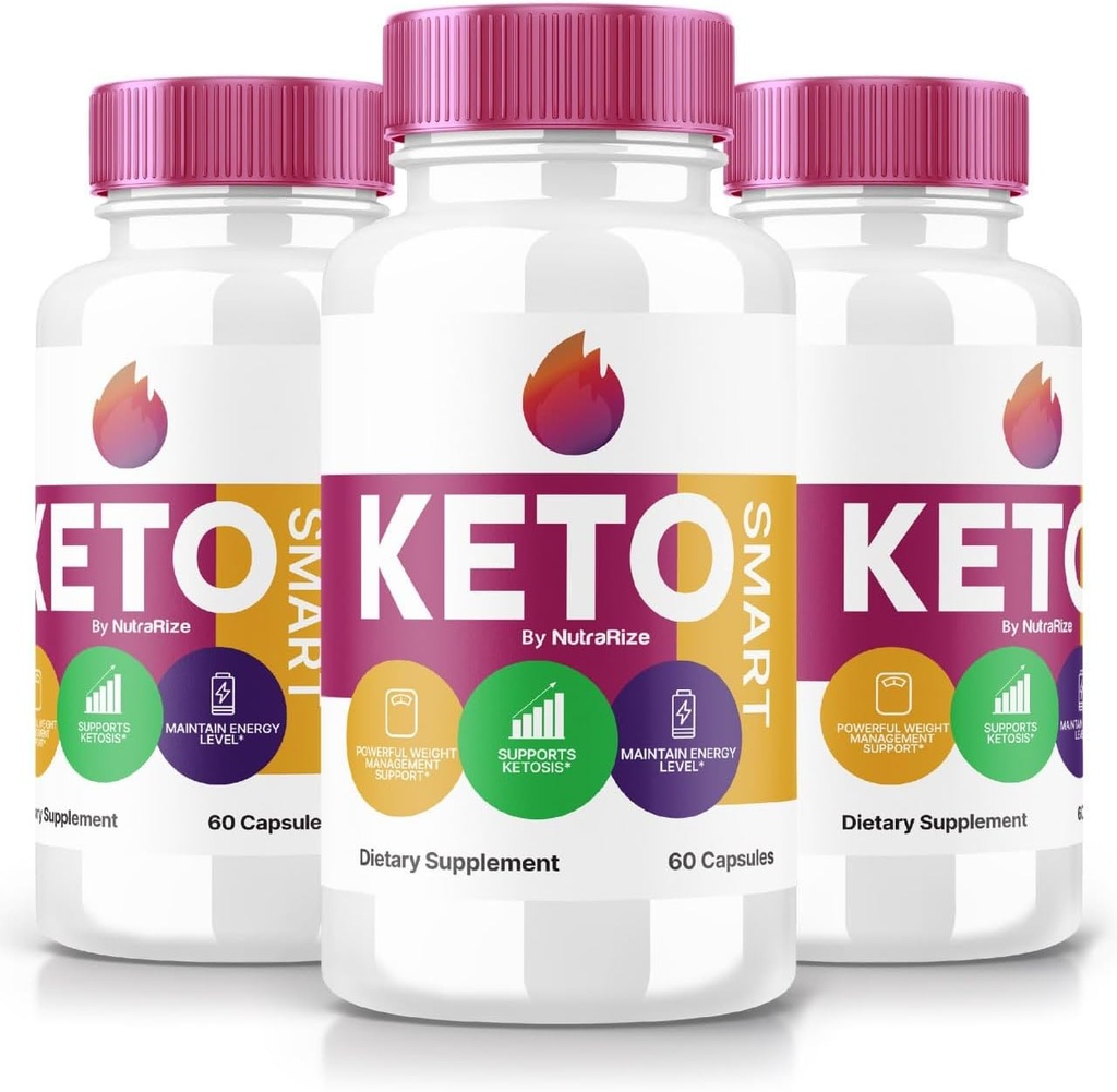 (3 Pack) Keto Smart Capsules - Keto Smart Dietary Supplement for Advanced Weight Loss, Maximum Strength All Natural Pillen for Targeting Belly Fat, KetoSmart Pastillas Reviews (180 Capsules)