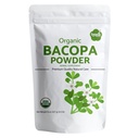 Iyasa Holistics Biologische Bacopa Poeder (Brahmi Leaf), Certified Biologische Ayurveda Superfood, Haar en Hersen Tonic, Hersluitbare Pouch van 8 oz