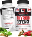 Schildklierondersteuning voor vrouwen en mannen - Ashwagandha, Cayenne, Schisandra, & Kelp for Thyroid Health - Zink, Vitamine B12 & Jodium supplementen voor schildklier - Schildklier verdediging 30 capsules