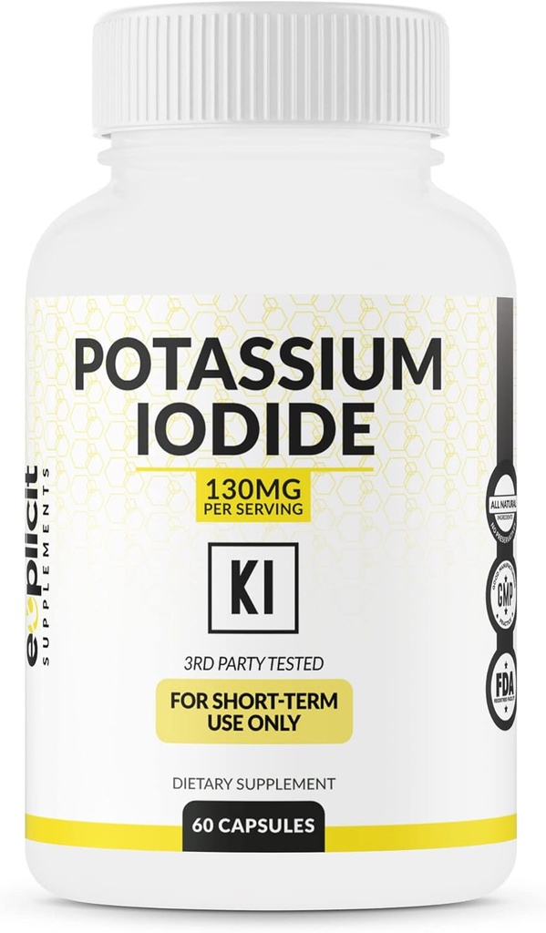 Kaliumiodide 130 mg dosis - 30 porties - Schildklierondersteuning en verdediging
