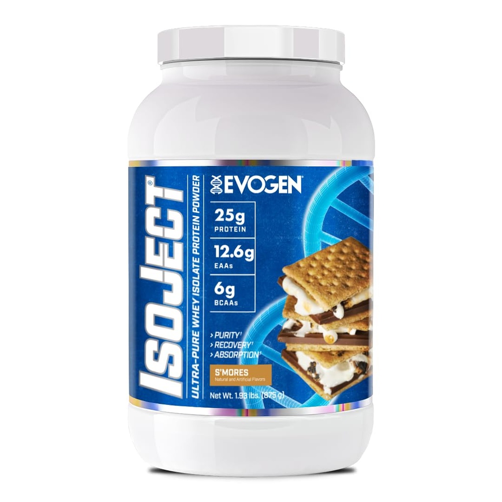 Evogen Isoject - Wei Protein Isolaat Ultra-Pure Wei Proteïne Poeder met Ignitor Enzymen, BCAA's, en EAA's Enhanced Absorptie & Recovery