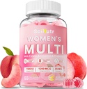 Gemethyleerde multivitamine voor vrouwen Gummies met Calcium, Magnesium, Zink, Vitamine A, C, D3, E, K2, B Complex, Folaat, Biotine - Multi Vitaminen & Mineralen voor energie, Immuunondersteuning en Versterken Bone