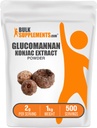 BulkSupplements.com Glucomannan Poeder - uit Konjac Root Extract Poeder, Glucomannan Supplementen - Glutenvrij, 2g per portie, 1kg (2,2 lbs) (verpakking van 1)