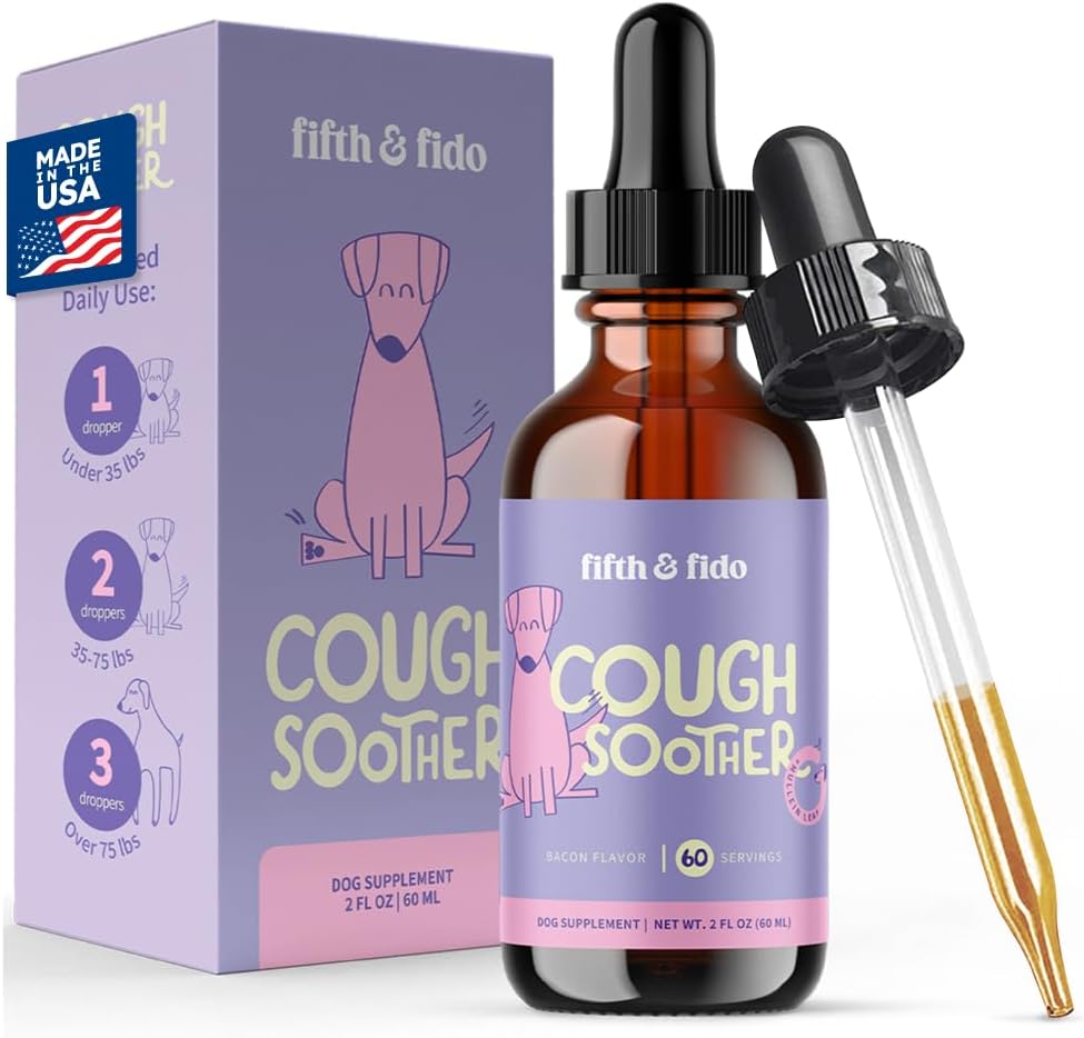 Hondenhoesten Remedy - Kennel Hoest - Honden Allergie Relief met natuurlijke formule - Liquid Drops for Fast Throat Soothing - niezen Relief for Dogs - Made in USA