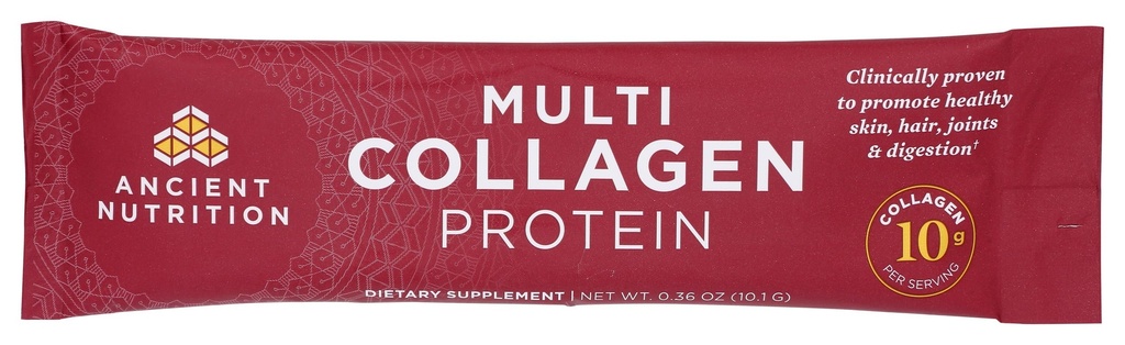 ANCIENT NUTRITION Multi Collageen Complex Powder Packet, 0,36 OZ (verpakking kan verschillen)