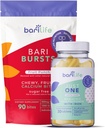 Bari Life Just One, Once Daily Bariatric Multivitamine with Iron (30 Tablets) and BariBurst Calcium Citrate Soft Chews for Gastric Bypass, Gastric Sleeve and Duodenal Switch (Fruit Punch)