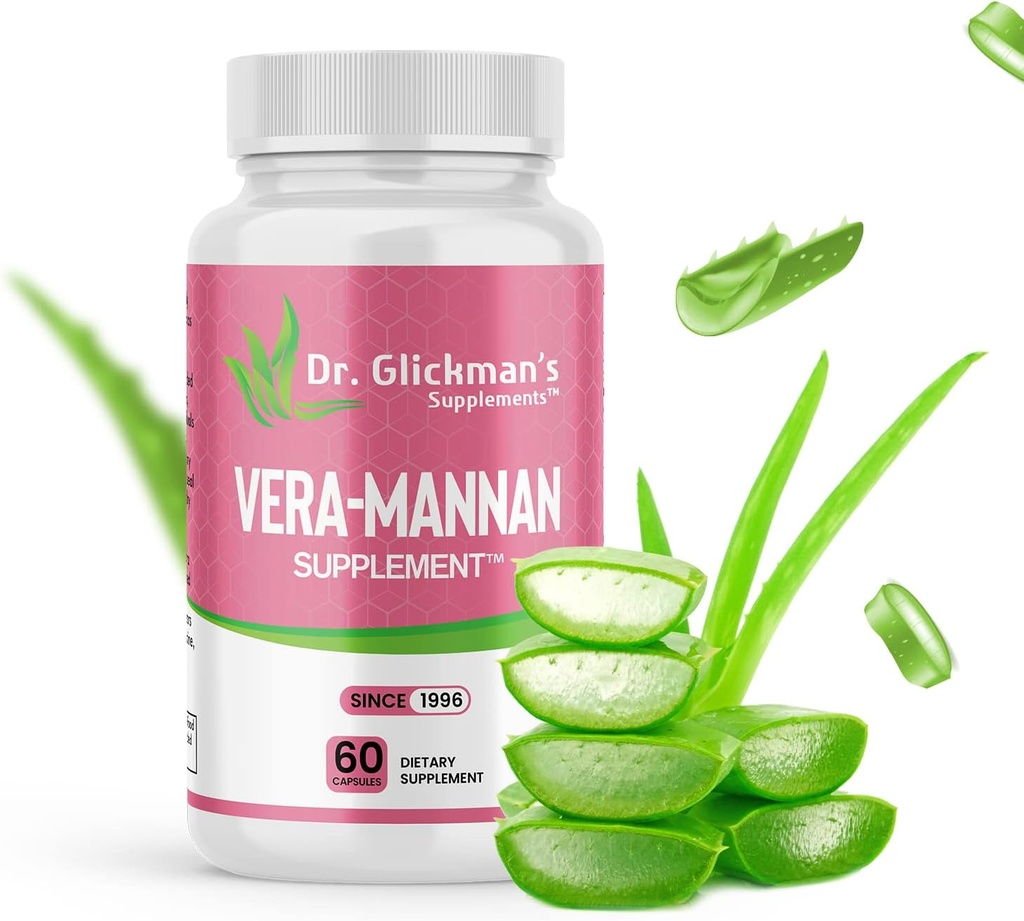 Vera-mannan Aloë Vera Supplement, 1 fles, 60 capsules
