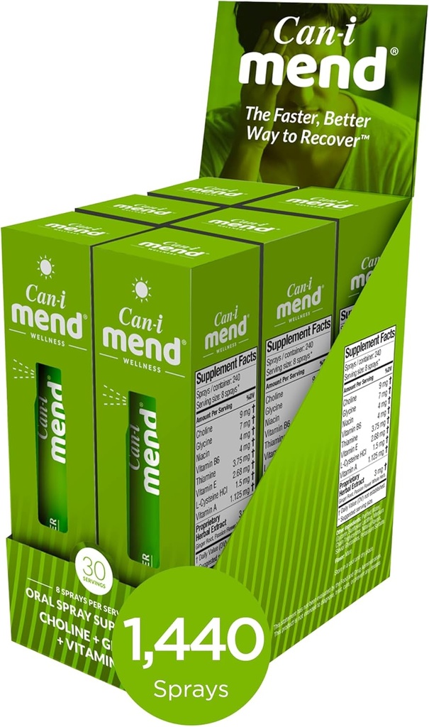 Can-i Herstellen Lever Ondersteuning Orale Vitamine Spray Ondersteunt het lichaam Natuurlijke Reiniging Proces Onderhoud Goede Gezondheid en Welzijn - 6 Pack met 180 Servers