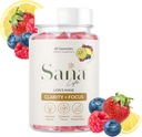 Biologische Lion's Mane Paddestoel Supplement Gummies - Dagelijkse Brain Health Boost voor helderheid, focus & productiviteit - Delicious Citroen Berry Flavor - 30 porties
