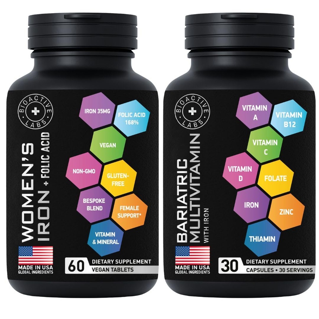 Bariatric Multivitamine en Vegan Iron Post Gastric Bypass Vitamine Bundle