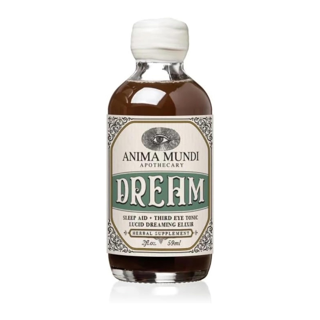 Anima Mundi Apothecary Lucid Dream Elixir - Third Eye Tonic - Relaxing Adaptogenic Drink - Ondersteuning Lucid Dreaming en visionair slapen met deze kalmerende Tonic (2 oz)