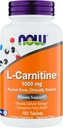 NOW Foods Supplements, L-Carnitine 1,000 mg, Purest Form, Carnipure, Amino Acid, Fitness Support, Tablets, 150 Count