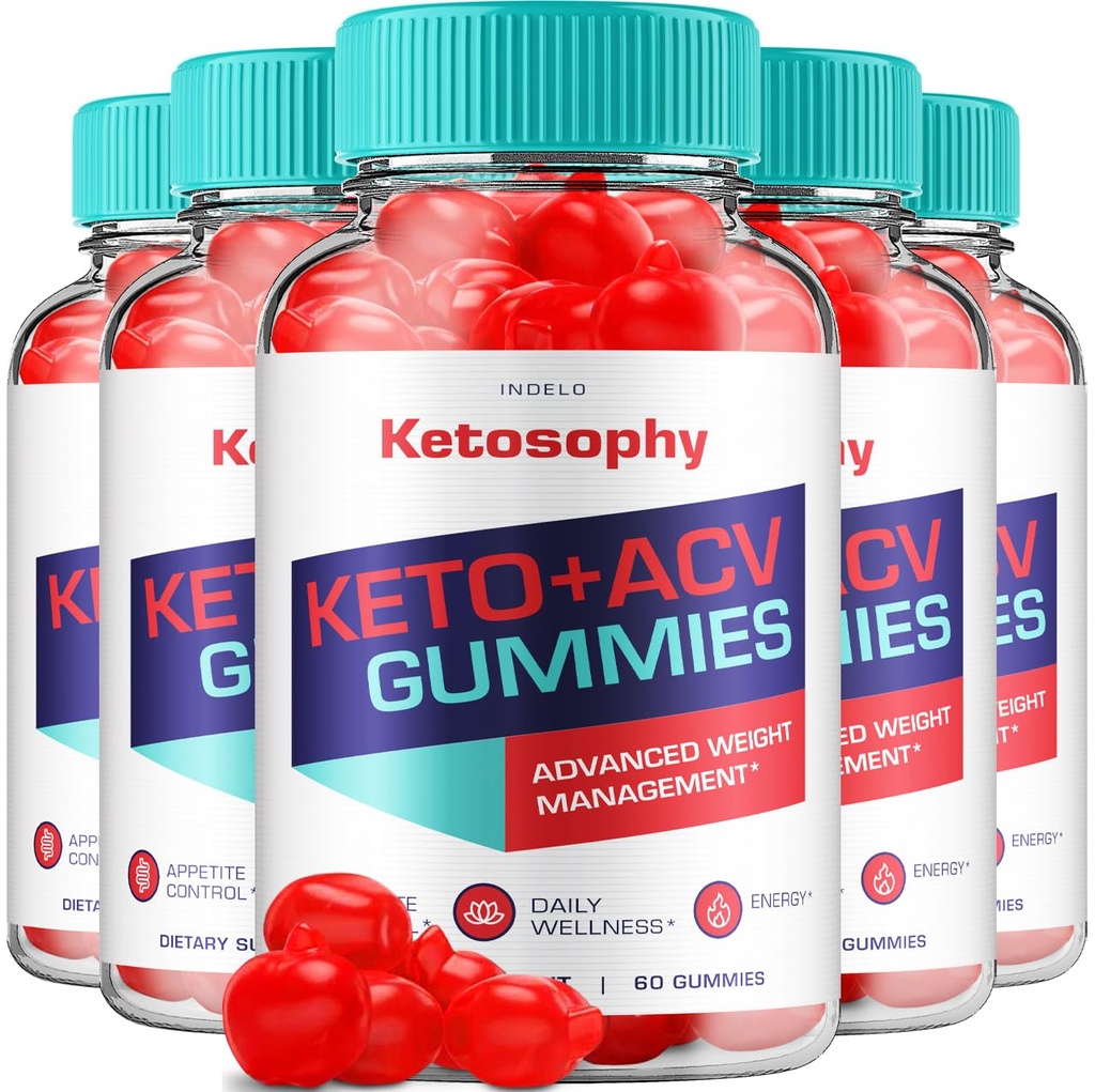 (5 Pack) KetoSophy Keto ACV Gummies - Advanced Weight Loss KetoSophy Keto Plus ACV Gummies Apple Cider Vinegar KetoSophy Gummies Weight Management Dieetsupplement Beoordelingen Mannen Vrouwen (300 Gummies)