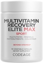 Codeage Multivitamine Herstel Elite Max Supplement - Vitaminen A, C, D, E, B-complex, Essentiële Mineralen, Antioxidanten, Colostrum, Phytonutriënten, Pantetine, Non-GMO, Sport Multivitaminen - 90 Capsules
