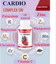 Cardio Heart Health Supplementen, gezonde bloedcirculatie en bloeddrukondersteuning met Kalium, Magnesium, Chroom, ZInc, Mangaan, Chroom, Selenium, 30CAPSULES 1000.31 Mg Elk